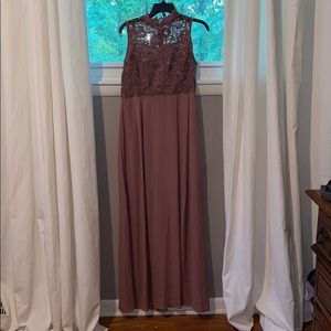 Beautiful rose colored gown!